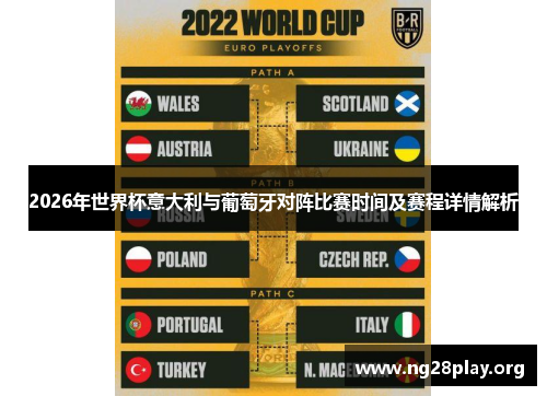 2026年世界杯意大利与葡萄牙对阵比赛时间及赛程详情解析