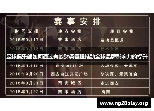 足球俱乐部如何通过有效财务管理推动全球品牌影响力的提升 足球俱乐部如何通过有效财务管理推动全球品牌影响力的提升